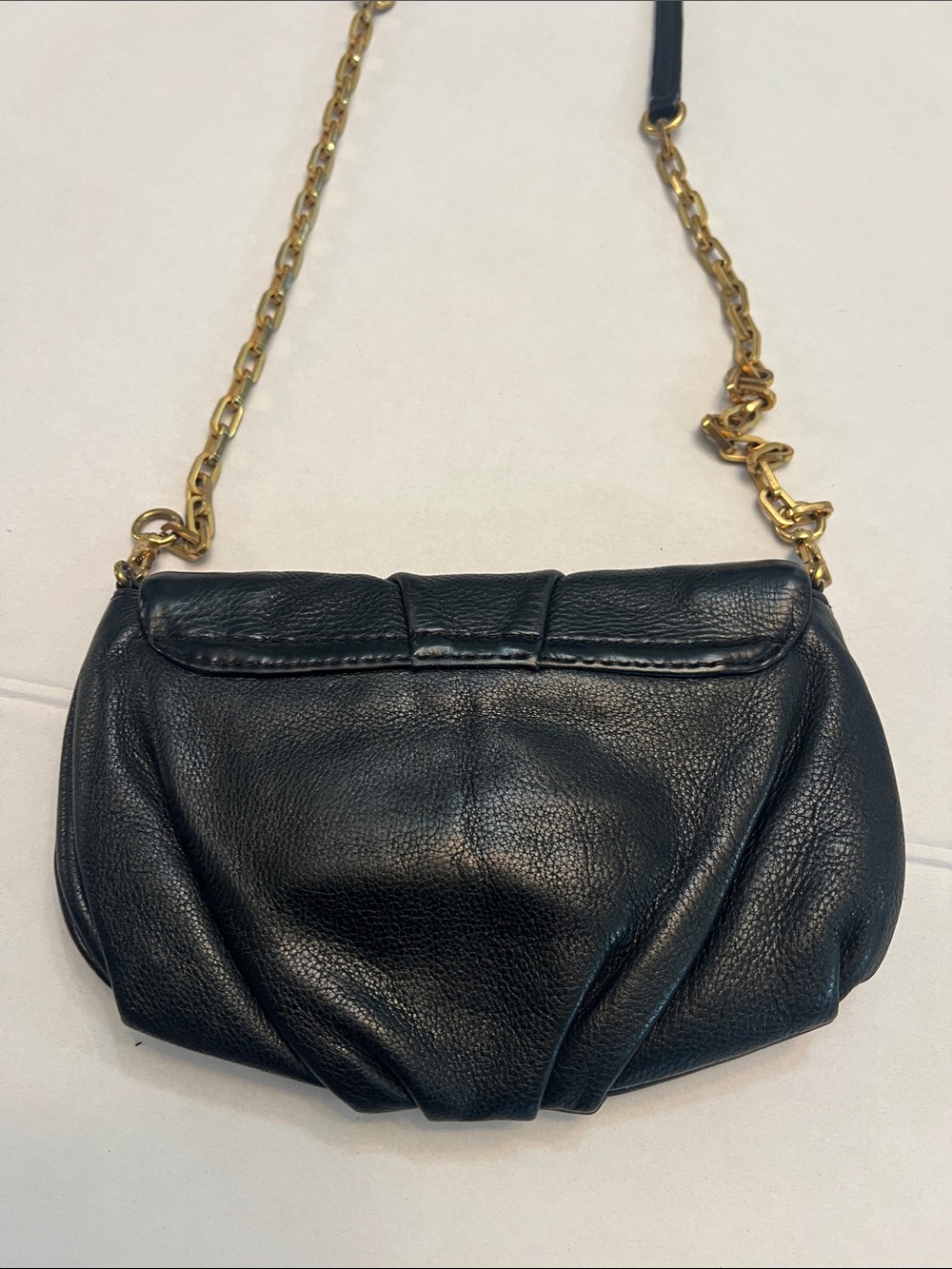 MARC JACOBS CLASSIC Q KARLIE BLACK PEBBLED LEATHER CHAIN CROSSBODY BAG - Picture 5 of 16